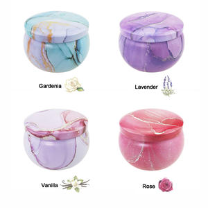 バレンタインホリデーギフトバスヨガリラックス4.4オンスフレグランスティンジャー高級大豆ワックス香りキャンドルギフトセット女の子用 - Product Image 5