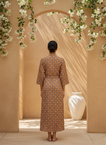 Robe chemise en lin Gloria pour femme, coupe ample, décontractée, boutonnée sur le devant, manches longues, respirante, pour l'été, mode quotidienne - Product Image 4