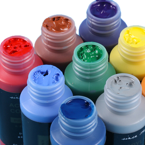 Set <span class=keywords><strong>di</strong></span> colori acrilici Giorgione Professional da 24 colori per <span class=keywords><strong>disegno</strong></span> fai-da-te, flaconi in <span class=keywords><strong>plastica</strong></span> da 60 ml con pennelli gratuiti per pittura a olio su tela - Product Image 4