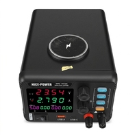 Alimentation électrique variable DC NICE-POWER MPS-305QC 30V 5A 150W, chargeur sans fil USB/Type-C, affichage numérique, protection contre les courts-circuits