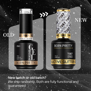 Gel à ongles réfléchissant effet diamant brisé, rouge vin, scintillant, à polymérisation UV, pour la décoration des ongles de fête et de vacances - Product Image 6