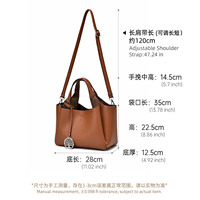 Tas Tote PU Kapasitas Besar OEM, Tas Selempang Serbaguna untuk Kerja, Tas Bucket Wanita Kasual, Tas Selempang Tunggal Motif Kulit Leci
