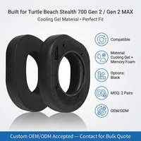 Bantalan Telinga Gel Pendingin Pengganti Kompatibel dengan Headset Gaming Nirkabel Turtle Beach Stealth 700 Gen 2/Stealth 700 Gen 2 MAX