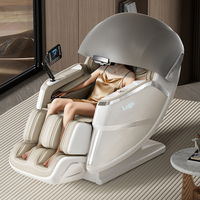Fauteuil de massage électrique pliable de luxe pour le corps entier, avec fonction zéro gravité, musique 3D 4D 5D 10D, massage Shiatsu, forme S+L