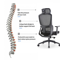 Chaises de bureau ergonomiques avec appui-tête et soutien lombaire réglables, robustes, pour cadres et fauteuils inclinables, vente en gros