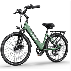 Vélo de ville électrique pour adultes, batterie lithium 48V, alliage d'aluminium, 7 vitesses, pneus larges, moteur à moyeu arrière, vente en gros de vélos électriques - Product Image 2