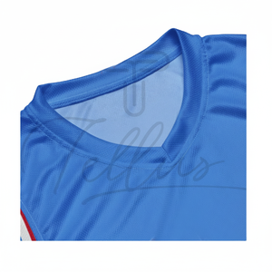 เสื้อบาสเก็ตบอลแขนสั้นคุณภาพสูงสั่งทำได้พร้อมชื่อและหมายเลข ผ้าระบายอากาศแห้งเร็ว ผลิตอย่างมืออาชีพ สำหรับผู้ชาย - Product Image 1