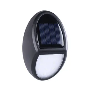 Auto ON/OFF Outdoor Solar Lamps Cheapest IP65 Waterproof Wall Sconce Solar Panel Led Stair Wall Light 2W