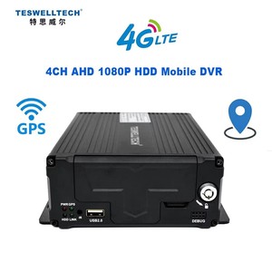 4-канальный автомобильный видеорегистратор AHD 1080P с жестким диском, мобильный видеорегистратор (NVR) для транспортных средств - Product Image 2