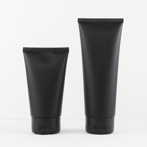 Tubo Squeeze in Plastica Nero Opaco 200ml, Packaging Cosmetico con Tappo Flip <span class=keywords><strong>Top</strong></span> Riutilizzabile, Logo Personalizzato, Crema per Mani, Lozione Serigrafata - Product Image 5