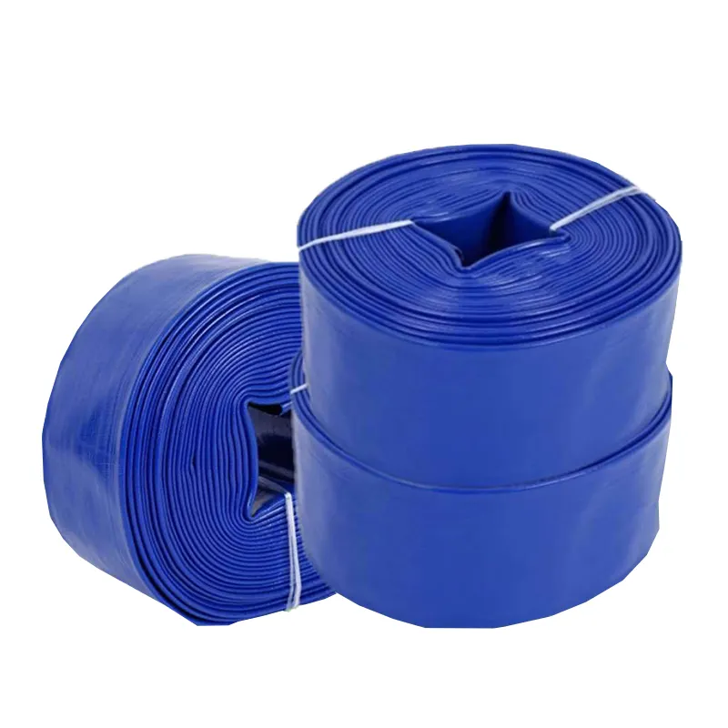 Irrigation agricole 1-12 Inch Pvc Layflat Hose Flexible Water Anti UV Vieillissement résistance PVC Lay Flat Hose