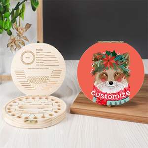 Caja de Almacenamiento de Dientes de Leche Personalizada Uionen, Caja de Madera para Guardar Dientes, Regalo de Recuerdo - Product Image 3