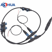 Câble d'alimentation pour modules d'éclairage LED M15 2 broches 1 entrée 2/3/4/5/6 sorties, distributeur femelle vers connecteur mâle LED, faisceau de câbles IP67