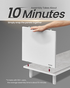 VASAGLE superveloce Toolless assemblaggio <span class=keywords><strong>TV</strong></span> Cabinet per soggiorno su misura mobili moderni supporto <span class=keywords><strong>TV</strong></span> per <span class=keywords><strong>TV</strong></span> fino a 60 pollici - Product Image 3