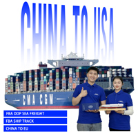 Transitaire de marchandises commerciales Chine-UE EXW FOB DDP Fret maritime Porte-à-porte FBA 3PL Fret sur palette Entrepôt DDP DDU Douane LCL