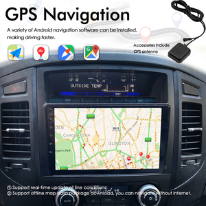 วิทยุติดรถยนต์เสียง8GB + 128GB สำหรับ Mitsubishi <span class=keywords><strong>Pajero</strong></span> 2009 V80 <span class=keywords><strong>V88</strong></span> V90 2006-2014 CarPlay เครื่องเล่นวิดีโอมัลติมีเดีย GPS - Product Image 2