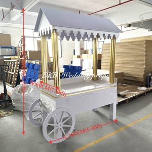 Factory New Design Collapsible Pvc Candy Cart Flower Candy bar Carts with Wheels for Wedding Children <strong>Christmas</strong> <strong>Decoration</strong> - Product Image 2