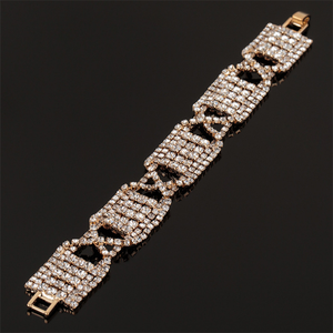ESTILO ÚNICO DE ORO mujer diamante tenis pulsera para mujer - Product Image 4