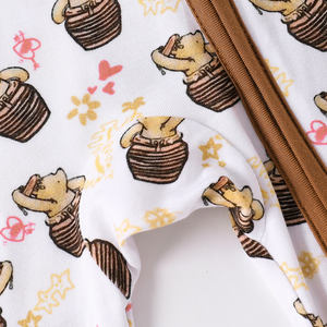 All'ingrosso ricamo su misura primavera puro bambù nuovo nato per bambini e bambine tuta abbigliamento - Product Image 5