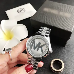 Logo ile hızlı özelleştirme erkekler kuvars saatler kol saatleri fiyat bilezik İzle kadınlar relojes kristal elmas tasarımcı marka bilek