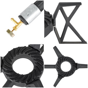 便携式铸铁燃气灶丁烷野营炉制造野营铸铁单燃烧器 - Product Image 4