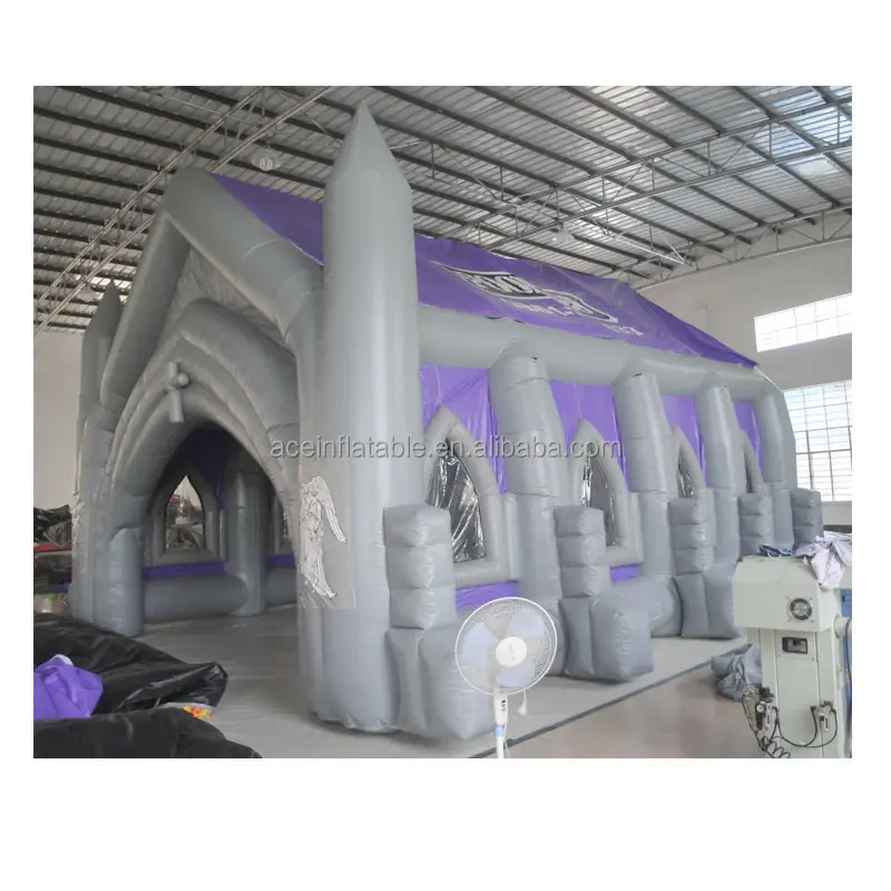 Outdoor portable blow up Building inflatable house marquee customized Giant festival Inflatable Church Tent For Wedding event