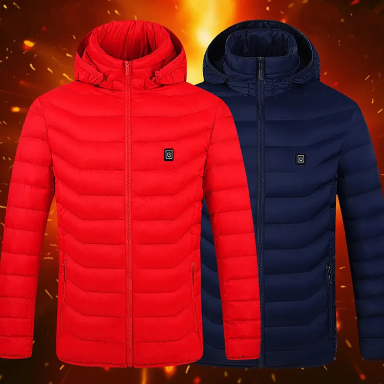 3 File Temperature Control Winter Warm Coat Waterproof Hunting Outdoor Jacket Polyamide Heated Jacket