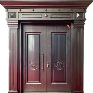 Latest Design Residential Luxury Smart Digital Door Lock Metal Main Exterior Front Stainless Steel Security Doors
