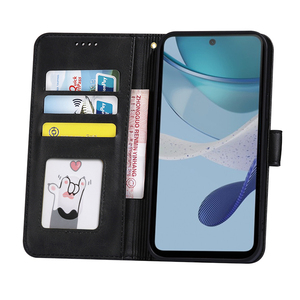 Funda de Cuero Tipo Cartera para Teléfono <span class=keywords><strong>Motorola</strong></span> <span class=keywords><strong>Edge</strong></span> 40 Moto <span class=keywords><strong>X40</strong></span> X30 S30 Pro E22i E13 G53 G72 G73 con Tapa Protectora - Product Image 2
