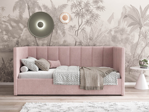 Divano <span class=keywords><strong>letto</strong></span> <span class=keywords><strong>singolo</strong></span> imbottito (<span class=keywords><strong>90x200</strong></span>) con contenitore - Product Image 4