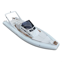 Bateau de plaisance gonflable en fibre de verre de 9,6 m (31,5 pi) avec tubes Hypalon et Orca, table à manger incluse, idéal pour les loisirs nautiques - À vendre