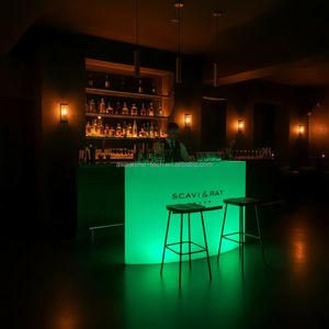 <span class=keywords><strong>Bar</strong></span> portable pour la maison et les hôtels avec éclairage <span class=keywords><strong>LED</strong></span> 16 couleurs, mobilier de <span class=keywords><strong>bar</strong></span> extérieur moderne en plastique rechargeable pour les fêtes - Product Image 3