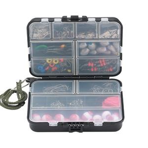 264 pièces Kit d'accessoires de pêche émerillons boutons-pression crochets plombs flotteurs perles tubes de cuivre haricots de l'espace pour bar truite - Product Image 1