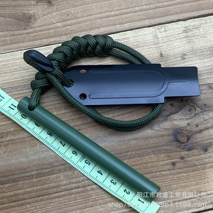 Jb Outdoors Magnesium <b>Fire</b> Starter Stick Orange Reflective Military Green Windproof Outdoor Camping Survival <b>Tool</b> Set - Product Image 2