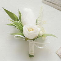 LO-1127 Corsage de mariage élégant blanc style Forêt pour Hôtesse, Cérémonien, Invités et Demoiselle d'honneur – Décoration de poignet