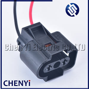 Konektor Sensor Cairan Pendingin 2 Pin, Sensor Reservoir Tangki Pendingin, Kabel Harness Tahan Air 1J0 973 202 1J0973202 dengan Kabel 15cm - Product Image 3