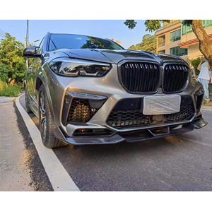 Chất lượng cao sợi carbon rng phong cách phía trước môi cho BMW x5m F95 2019 2020 2021 2022 cản trước Spoiler môi - Product Image 2