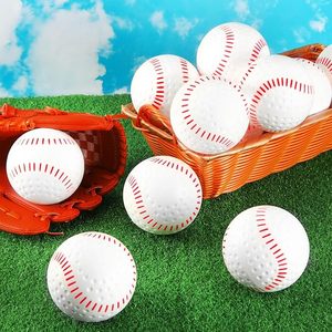 24 ballons de baseball en cuir alvéolé pour l'entraînement à la machine à lancer, couture rouge, coordination œil-main - Product Image 4