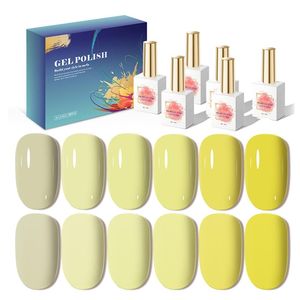 AILANUO Fournitures pour Ongles Vente en Gros 6 Couleurs OEM Gratuit HEMA Tpo Vernis à Ongles Gel UV Inodore Soak Off Vegan LED UV Gel Polish Set - Product Image 1