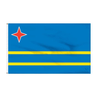 Drapeau national d'Aruba 3x5 pieds en polyester 100% neuf en gros
