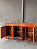 Meuble Senye, buffet de style chinois moderne, Kyocera Suli Hedgehog en bois de rose, multifonctionnel, pour salle à manger et entrée
