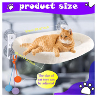 Lit suspendu pour chat, hamac confortable pour chaton, perchoir pliable, hamac de fenêtre pour chat