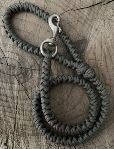 Correa y <span class=keywords><strong>Collar</strong></span> para Perro de Macramé Hecho a Mano con Cuerda de Escalada de Nailon Trenzada, Tejido Reflectante de Paracord - Product Image 3