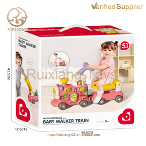 عربة أطفال تعليمية للسفر مع وظيفة الرش - سيارة ركوب مريحة 5 في 1 للأطفال من الجنسين، مشاية أطفال بإطار بلاستيكي خفيف الوزن - Product Image 3