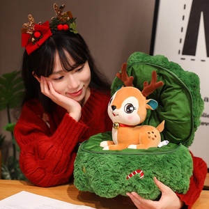 Dễ thương Santa Claus giáng sinh cây búp bê siêu mềm sang trọng nai sừng tấm búp bê PP bông đầy giáng sinh trang trí quà tặng - Product Image 3