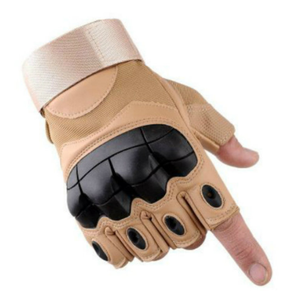 Gants de sport et d'exercice mi-doigts DFTG201 Ranger pour activités extérieures, noirs, kaki, verts - Product Image 5