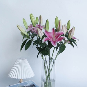 Flores de corte fresco de China, lirio Natural Real de <span class=keywords><strong>Lilium</strong></span> Sorbonne para decoración de boda, venta al por mayor - Product Image 6