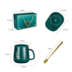 Özel Logo akıllı isıtma pedi sıcaklık kontrolü 55 derece seramik ısıtmalı kahve kupa elektrikli şarj kupa ısıtıcı - Product Image 6