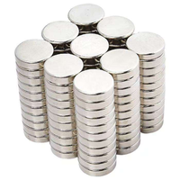 Aimant en néodyme fin et plat D10 D12 D15 D18 D20mm, aimant rond avec revêtement Ni