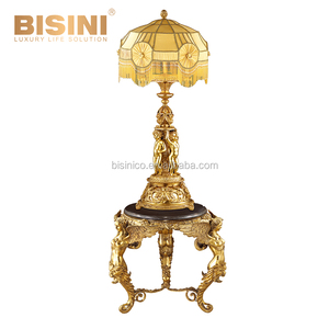 Da collezione Francese <span class=keywords><strong>Barocco</strong></span> di Stile di Angelo Piedistallo Dorato Bronzo Dipinto A Mano Con Cornice Rotonda <span class=keywords><strong>Tavolo</strong></span> Accento - Product Image 4